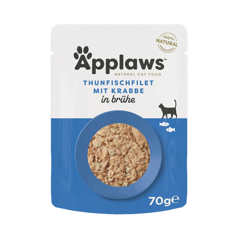 Applaws Katzen Nassfutter Thunfischfilet mit Krabbe 70 g
