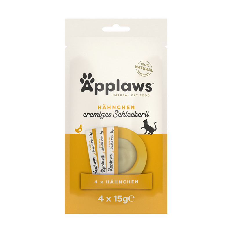 Applaws Cat Snack MP Püree Huhn 4x15g