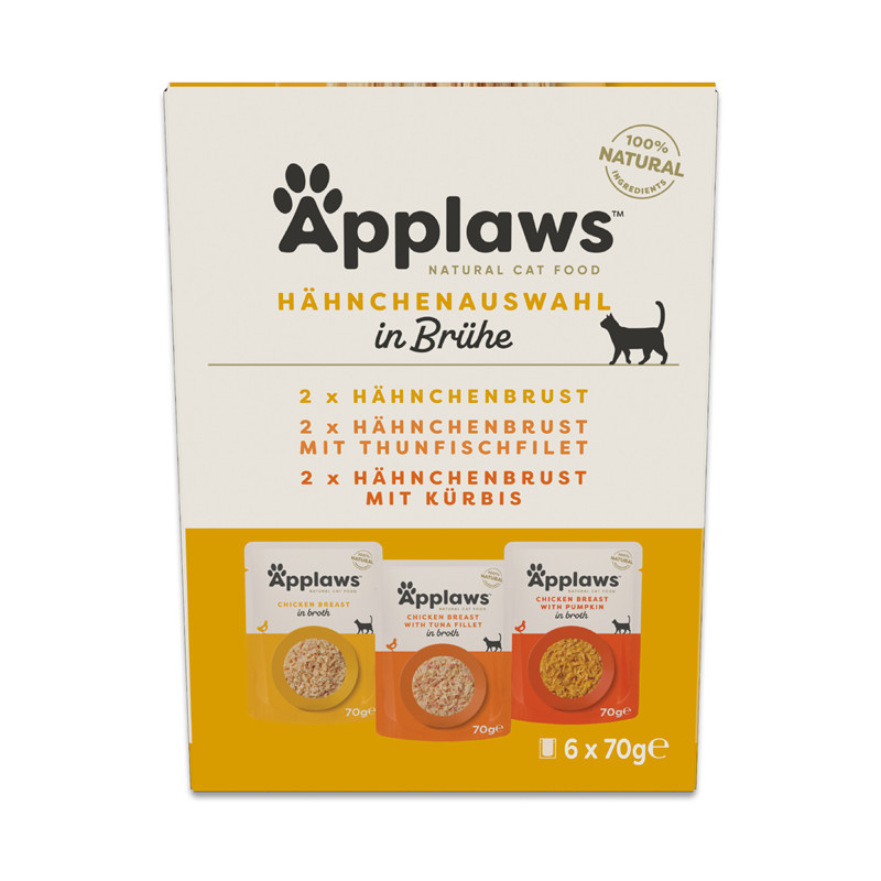 App Cat PB MP Huhn Taster Pack 6 x70 g