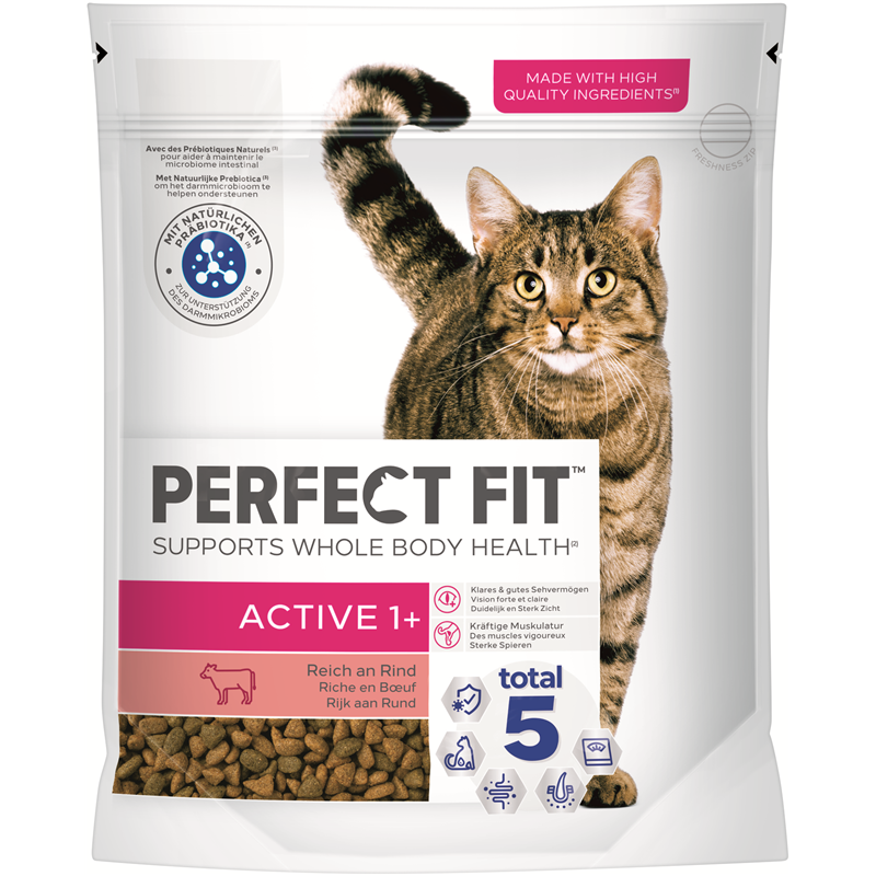 Perfect Fit Cat 1+ Active mit Rind 750g