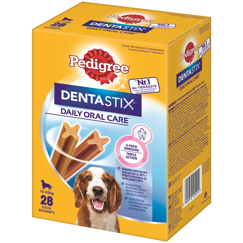 Pedigree Denta Stix Daily Oral Care MP mittelgroße Hunde 28 Stück