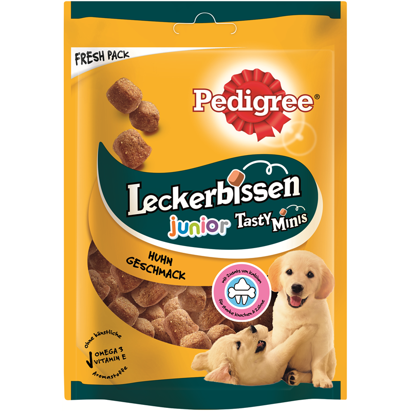 Pedigree Snack Leckerbissen Kau-Happen Junior 125 g