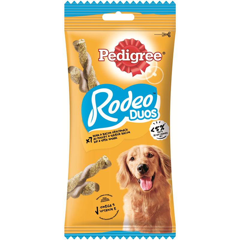 Pedigree Snack Rodeo mit Huhn+Bacon 7 Stück/123 g
