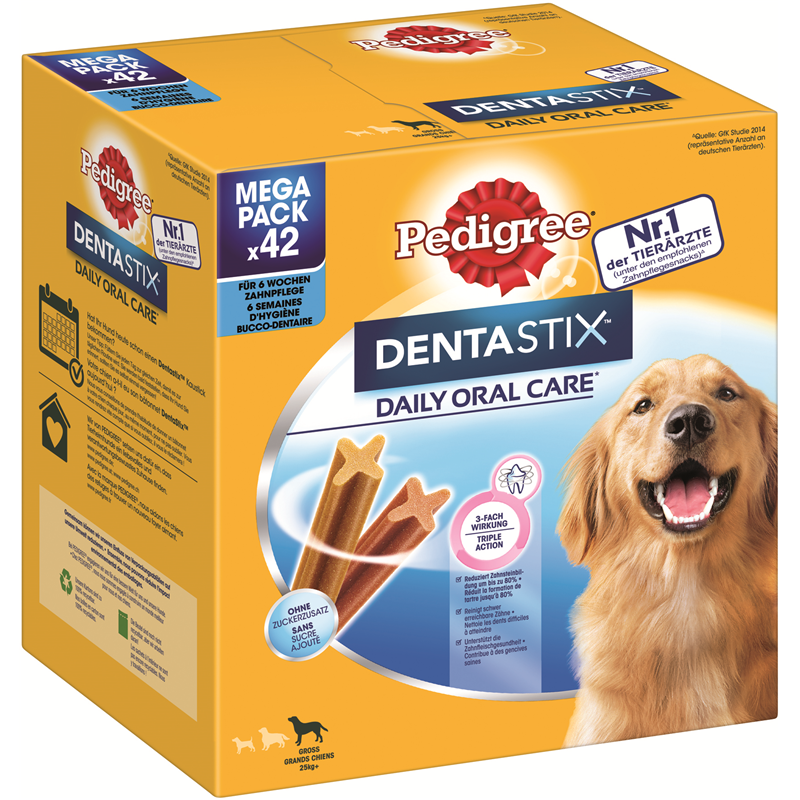 Pedigree Denta Stix Daily Oral Care MP große Hunde 42 St.
