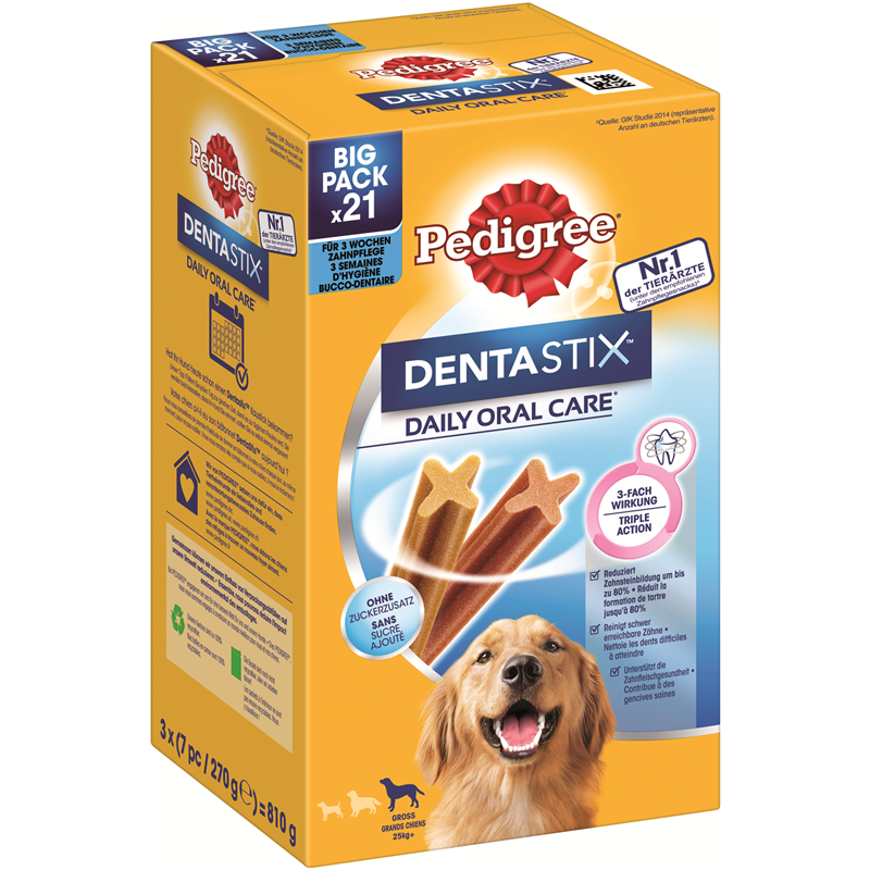 Pedigree Dentastix Multipack für große Hunde 21 Stück