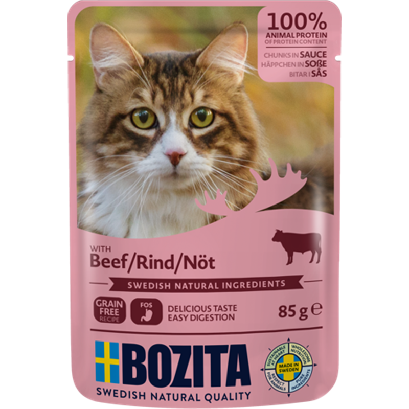 Bozita Häppchen in Sauce mit Rind 85 g
