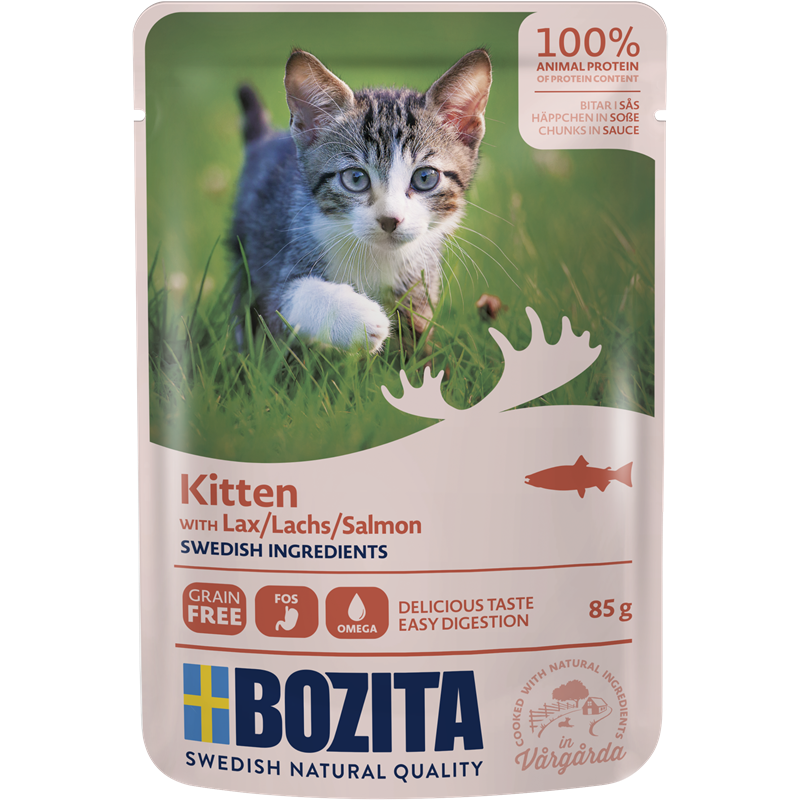Bozita Häppchen in Sauce mit Lachs für Kitten 85 g