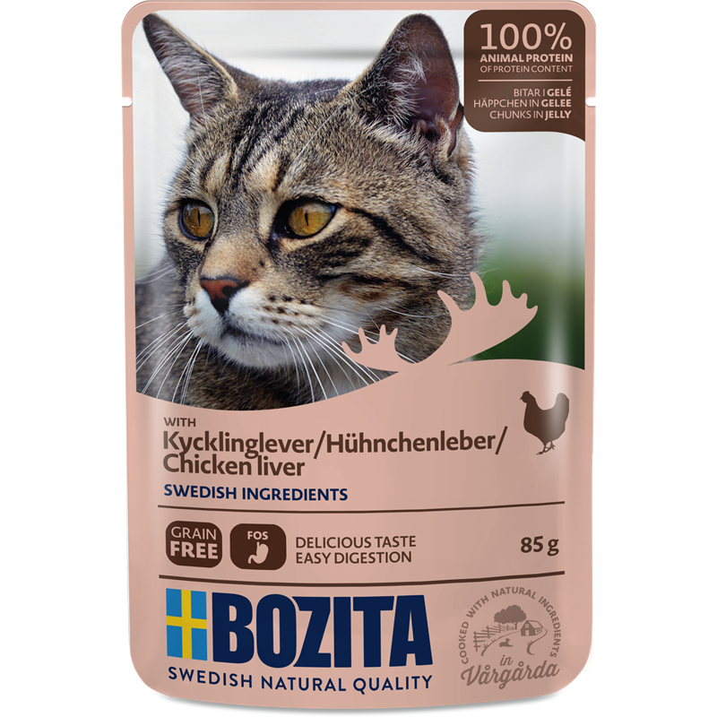 Bozita Häppchen in Gelee mit Hühnchenleber 85 g