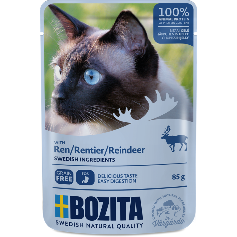 Bozita Häppchen in Gelee mit Rentier 85 g