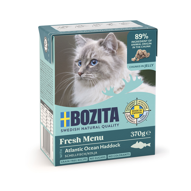 Bozita Häppchen in Gelee mit Schellfisch 370 g