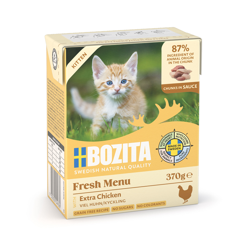 Bozita Häppchen in Sauce mit Hühnchen für Kitten 370 g
