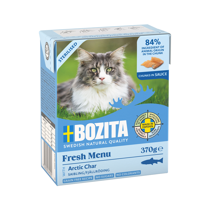 Bozita Sterilised Häppchen in Sauce mit Saibling 370 g