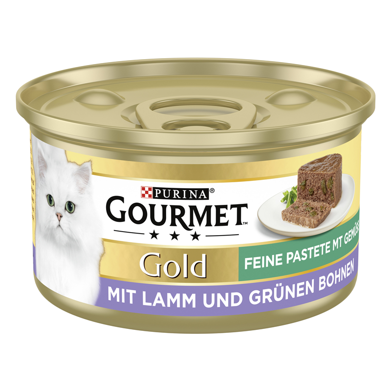 Gourmet Dose Gold Feine Pastete Lamm & Bohnen 85g