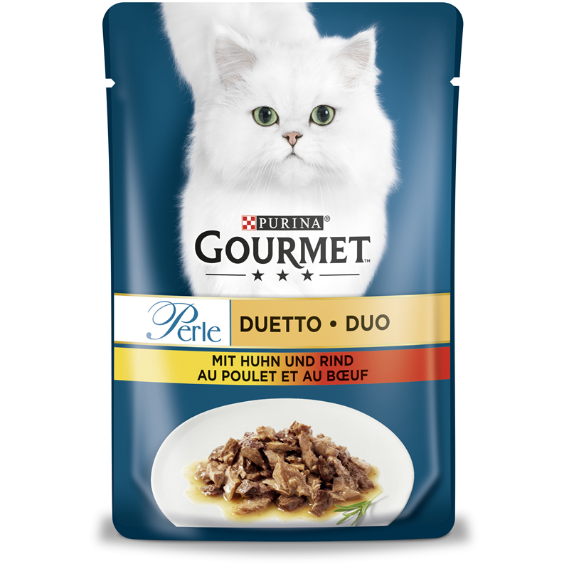 Gourmet Perle Duetto di Carne mit Huhn & Rind 85g