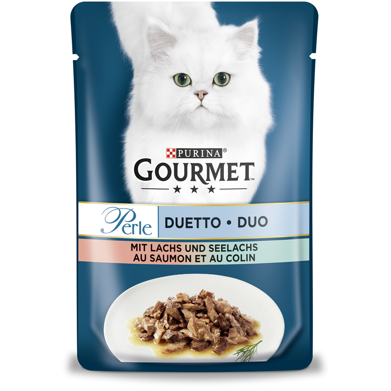 Gourmet Portionsbeutel Perle Duetto di Mare Lachs & Seelachs 85 g
