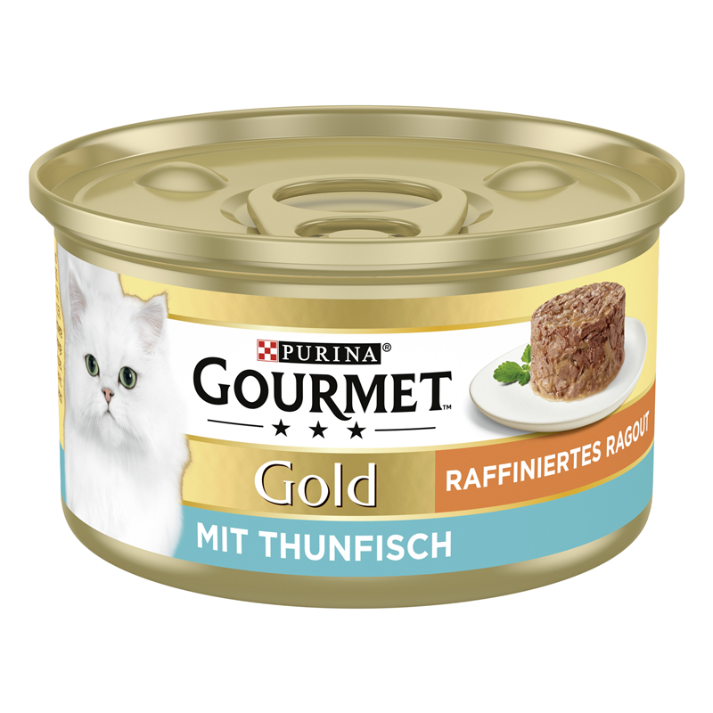 Gourmet Gold Raffiniertes Ragout mit Thunfisch 85g