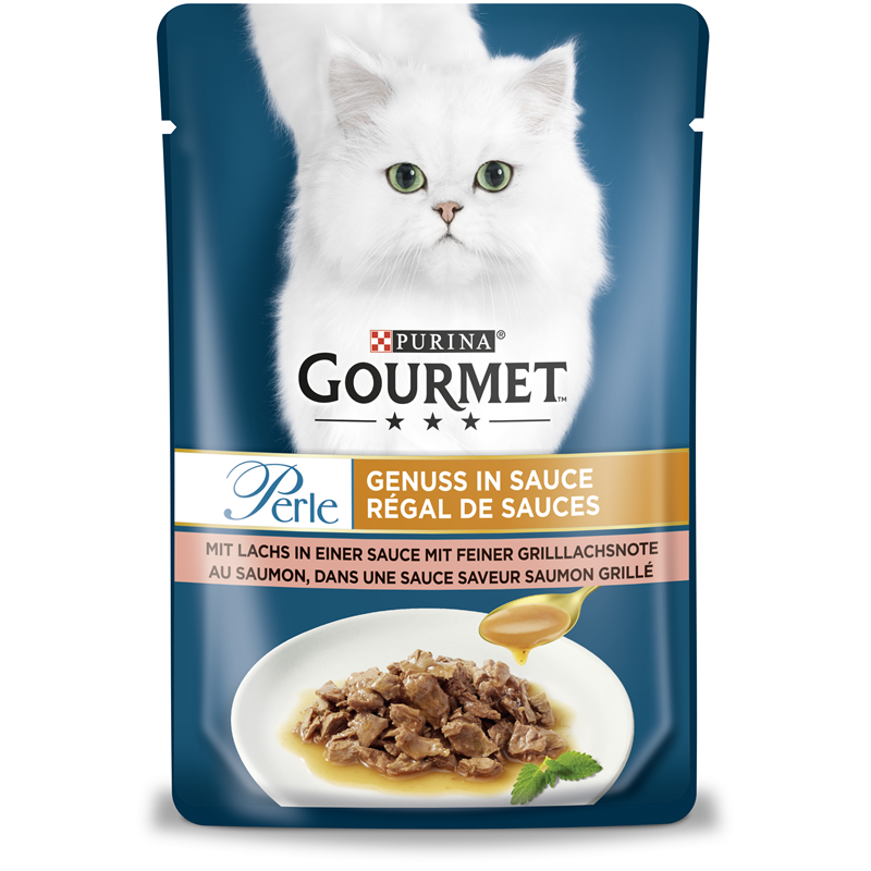Gourmet Portionsbeutel Perle Genuss in Sauce Lachs 85 g