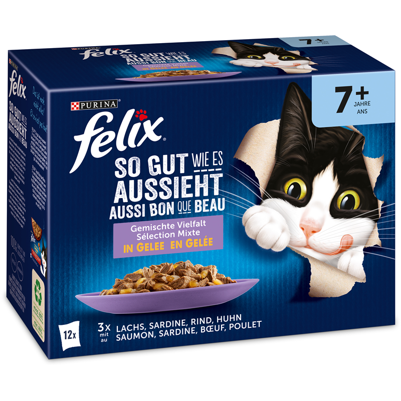 Felix Portionsbeutel Multipack So gut wie es aussieht Senior12x85g