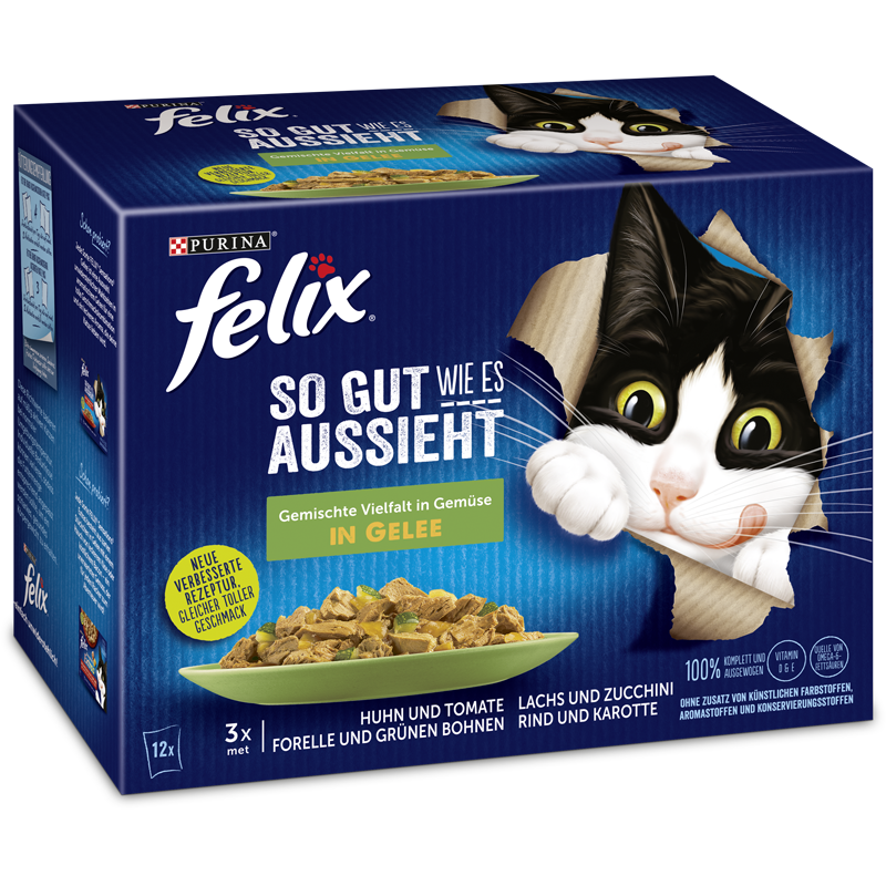 Felix SGWEA gem.Vielfalt m.Gemüse  in Gelee 12x85g MP