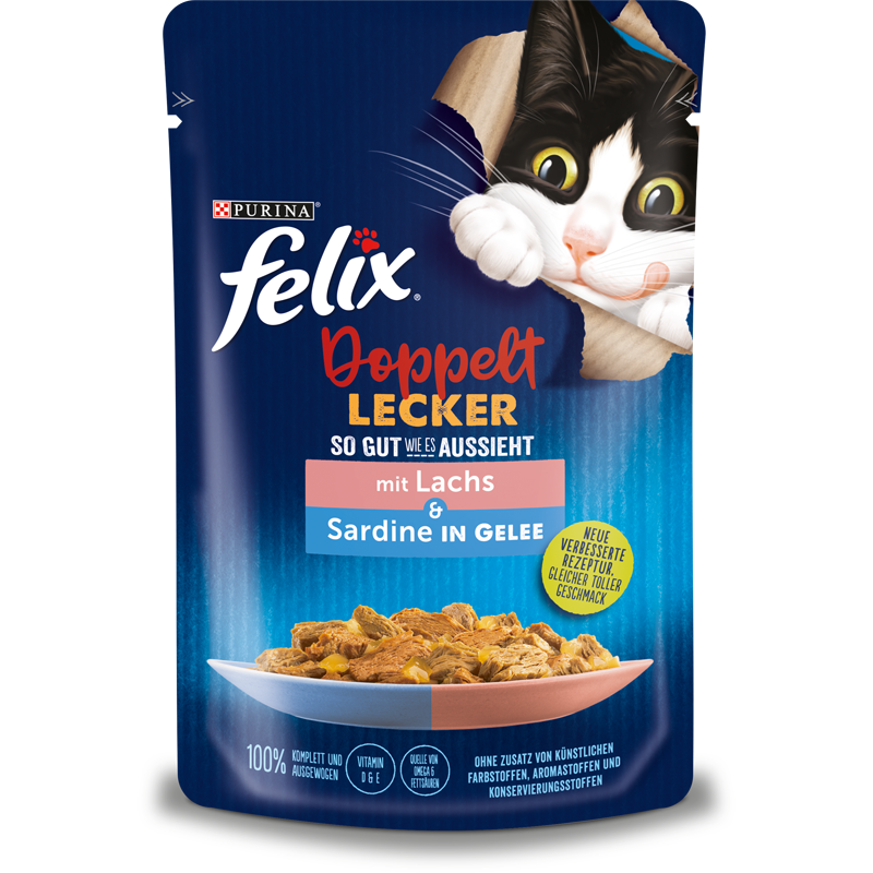 Felix Doppelt Lecker mit Sardine & Lachs 85 g