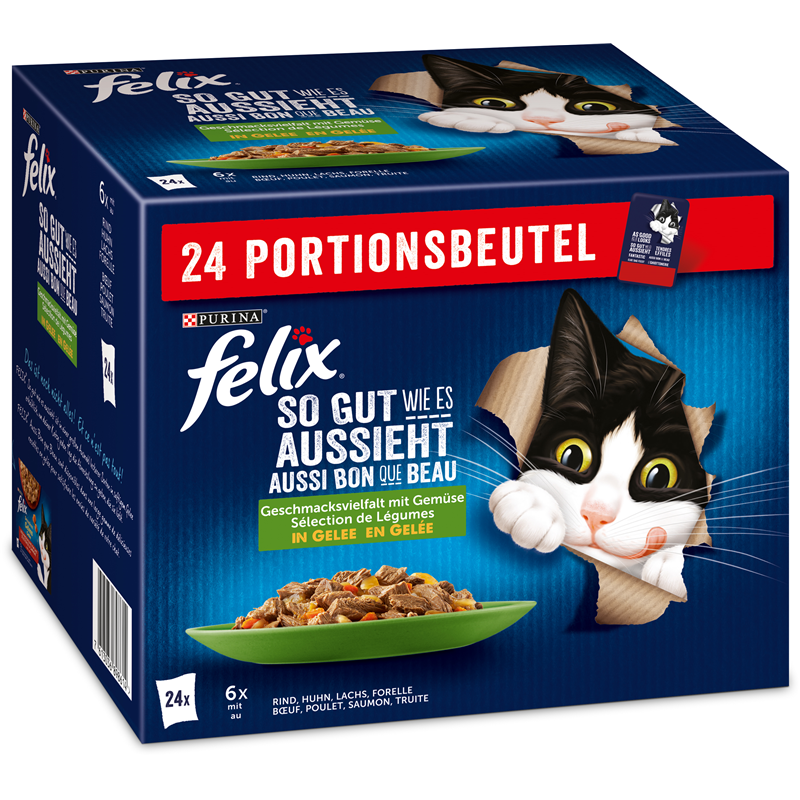 Felix SGWEA gem.Vielfalt m.Gemüse  in Gelee 24x85g MP