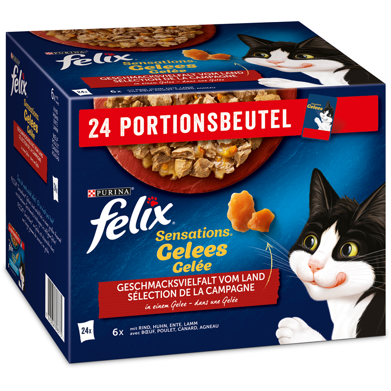 Felix Sensations Gelees Geschacksvielfalt vom Land 24x85g Multipack