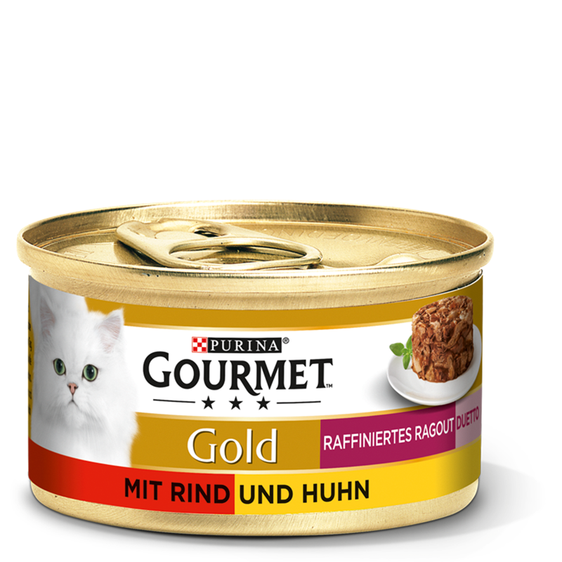 Gourmet Gold Ragout Duetto mit Rind & Huhn 85 g