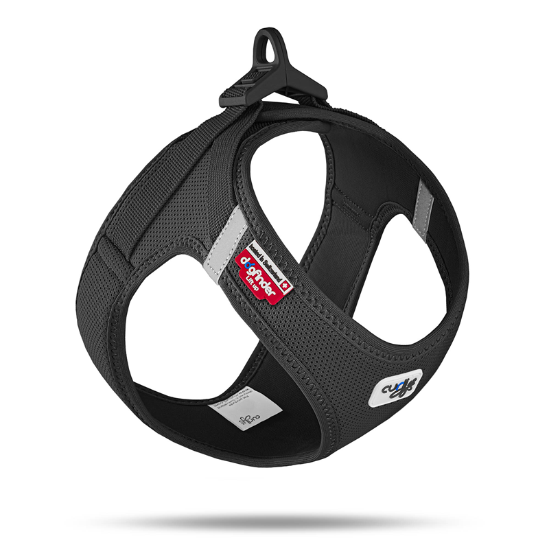 Curli Clasp Vest Geschirr Air-Mesh schwarz S