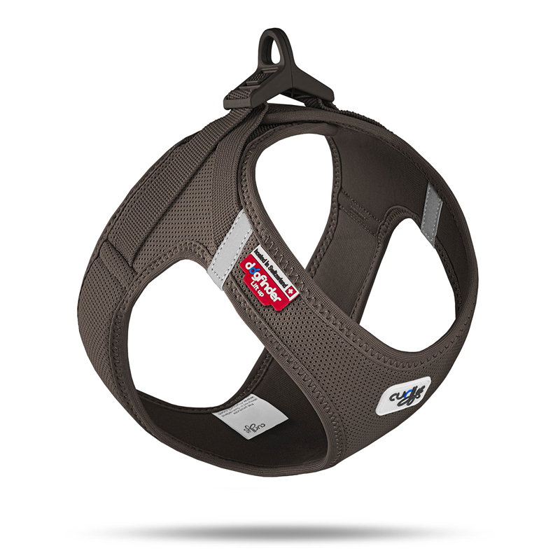 Curli Clasp Vest Geschirr Air-Mesh braun 3XS