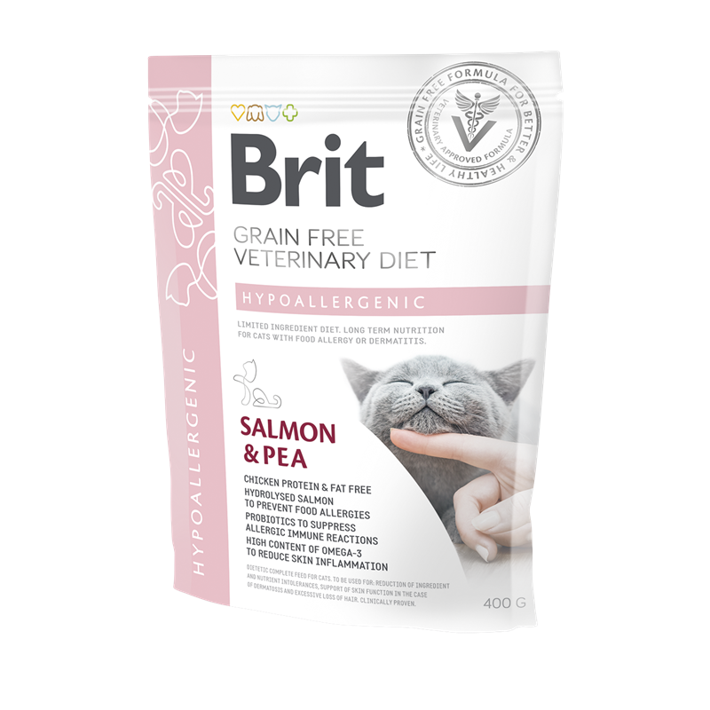 Brit Grain-Free Veterinary Diets - Cat - Hypoallergenic 400 g