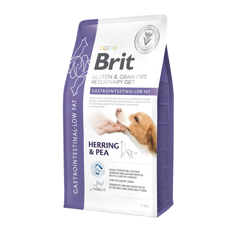 Brit Grain-Free Veterinary Diets - Dog - Gastrointestinal-Low fat 2 kg