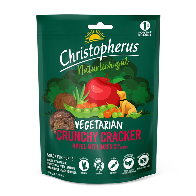 Christopherus Crun.Snack Vegetarian Apfel Linsen 125 g