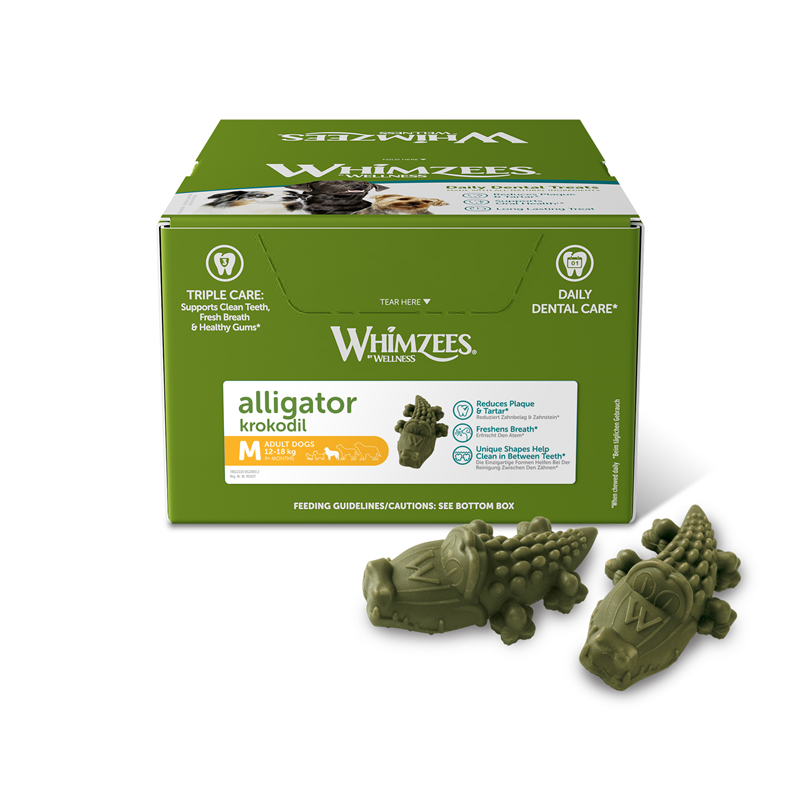 Whm. Dog Snack Alligator/Krokodil M Display WH256