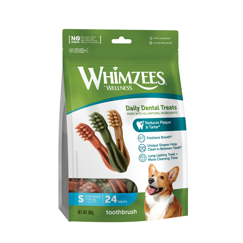 Whm. Dog Snack Toothbrush/Zahnbürste S 360g #342