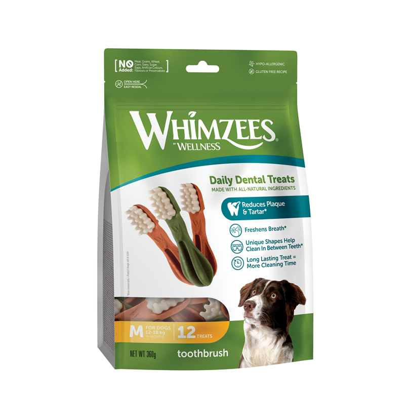 Whm. Dog Snack Toothbrush/Zahnbürste M 360g #343