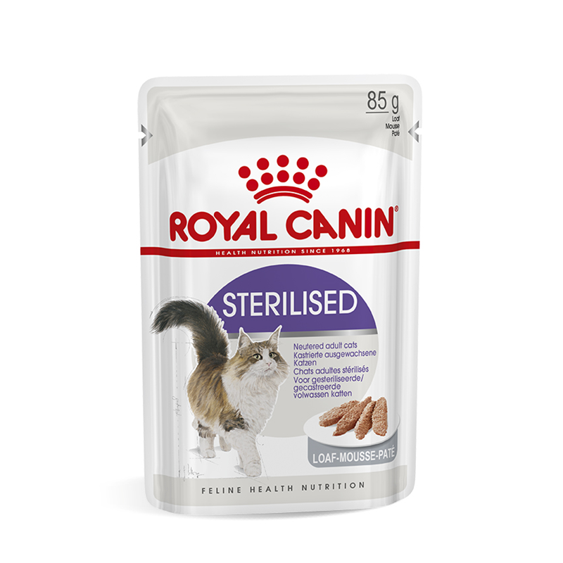Royal Canin Feline Health Nutrition Sterilised in Mousse 85 g Frischebeutel
