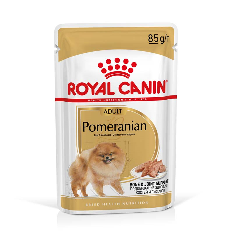 Royal Canin Breed Pomeranian Feuchtnahrung für Zwergspitze als Mousse (>8 Monate)