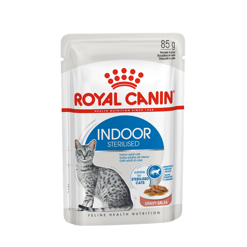 Royal Canin Feline Health Nutrition Indoor Sterilised in Sauce 85 g