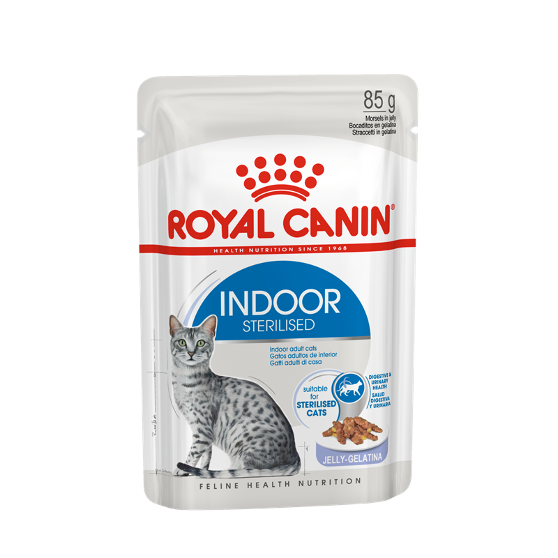 Royal Canin Feline Health Nutrition Indoor Sterilised in Gelee 85 g