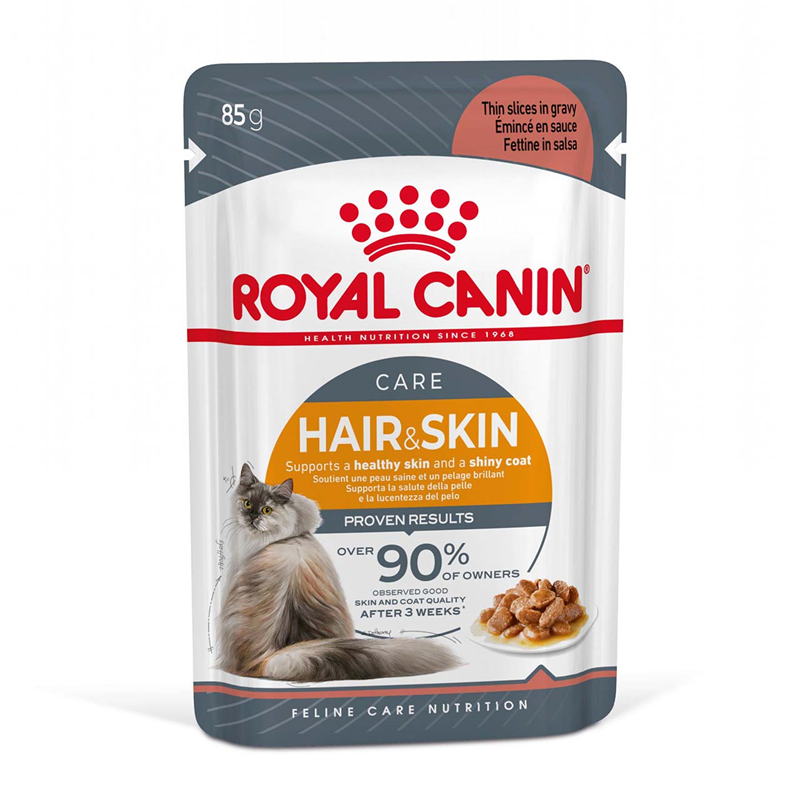 Royal Canin Feline Care Nutrition Hair & Skin in Soße 85 g Frischebeutel