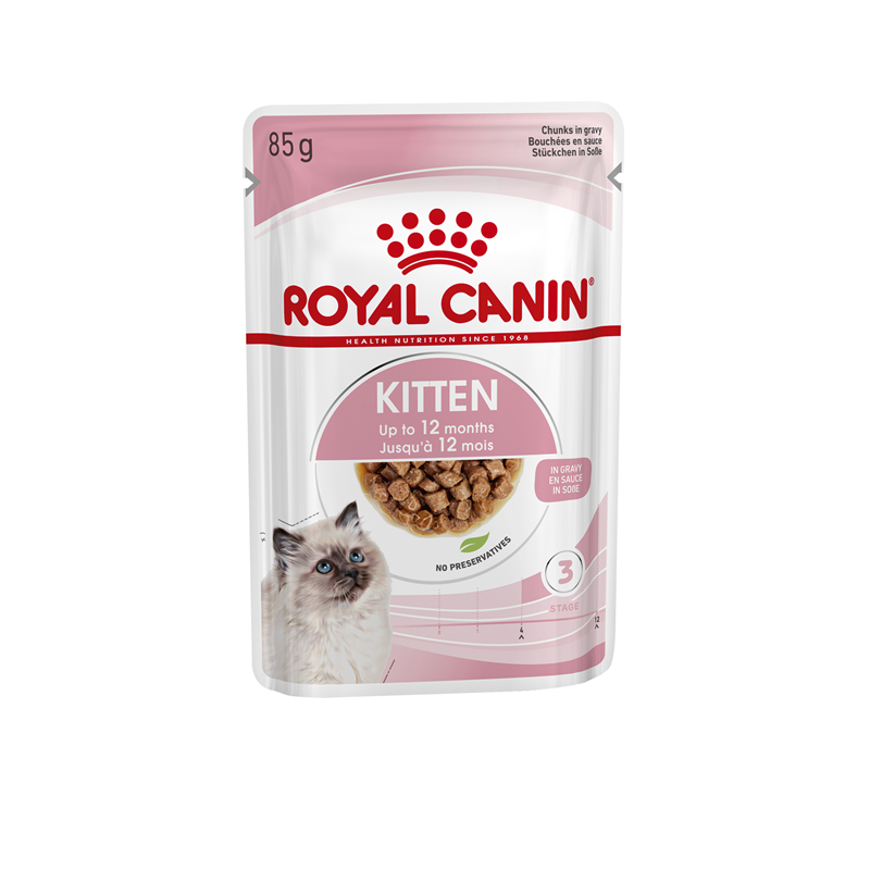 Royal Canin Feline Health Nutrition Kitten in Soße 85 g Frischebeutel