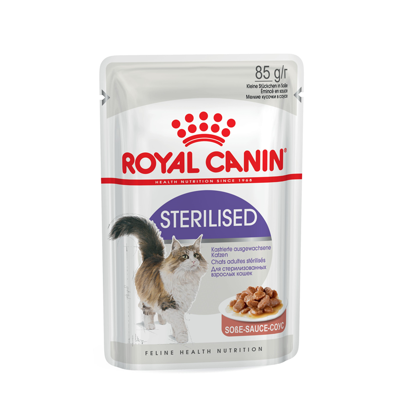 Royal Canin Feline Health Nutrition Sterilised in Soße 85 g Frischebeutel