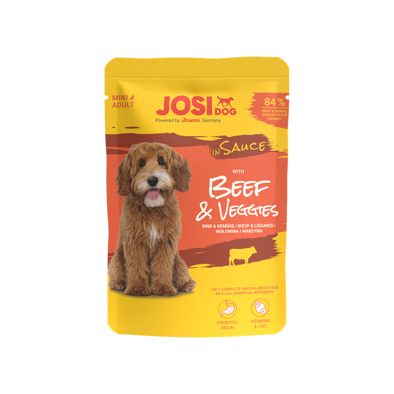 JosiDog Beef&Veggies in Sauce 100 g
